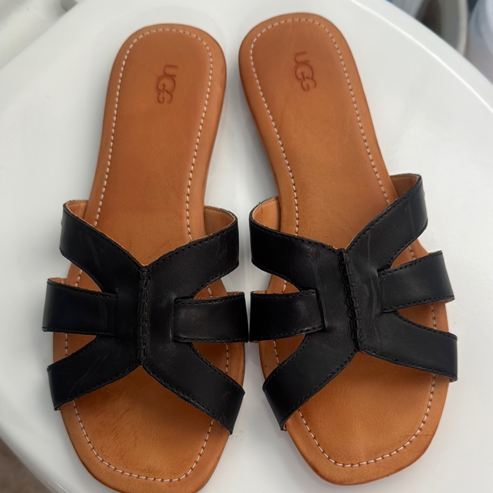 UGG Women's Black Slide Sandals